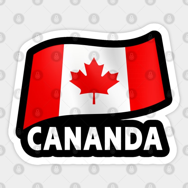 Flag of Canada Sticker by fistfulofwisdom